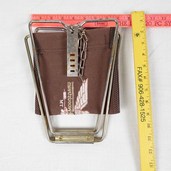 Vintage 80s Fenwick Woodstream Folding Fishing Camping Hunting Stool Outdoor - Picture 10 of 13